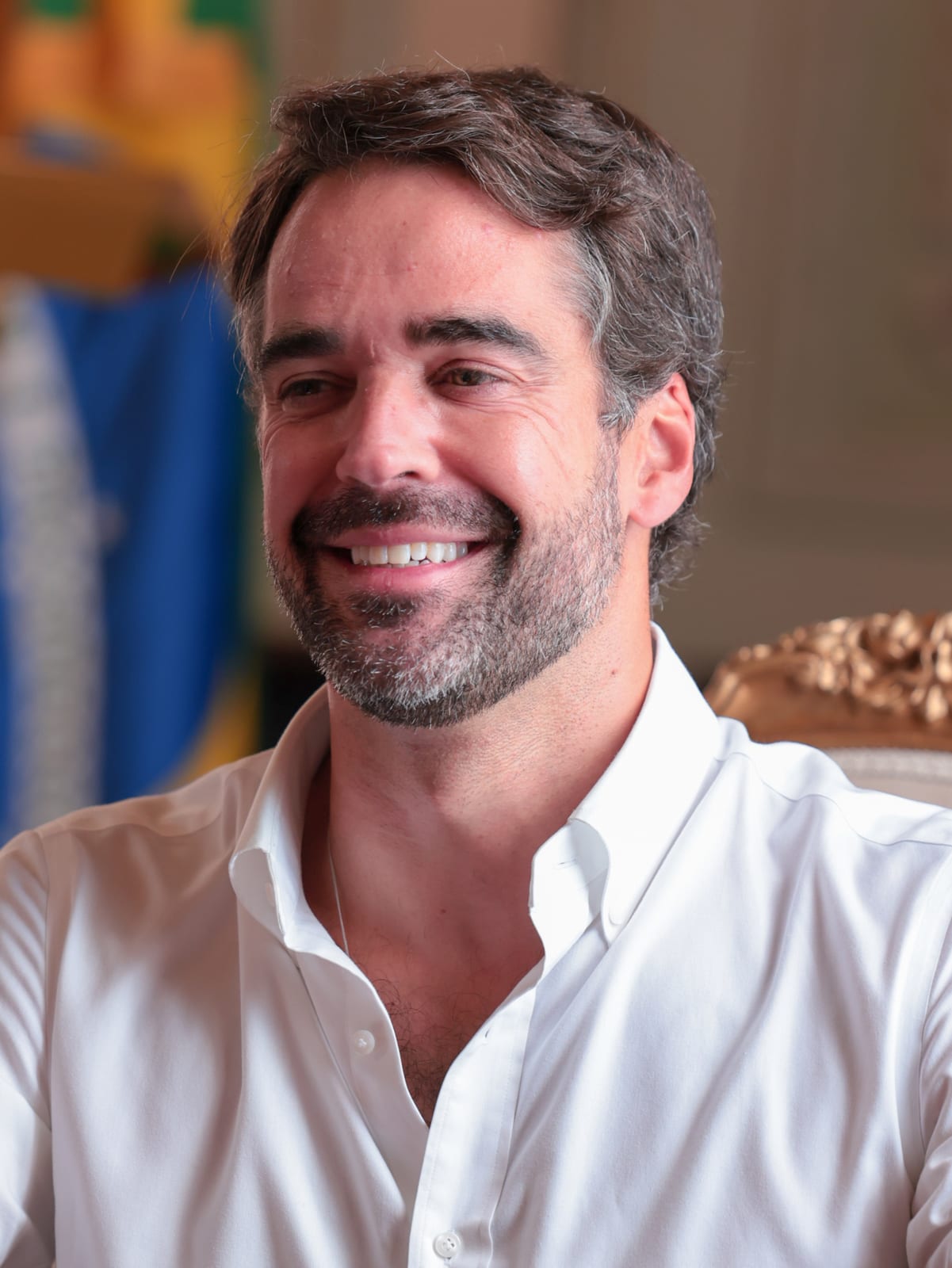 Prefeito Rosemar Sala foi a Porto Alegre e convidou Eduardo Leite para feira