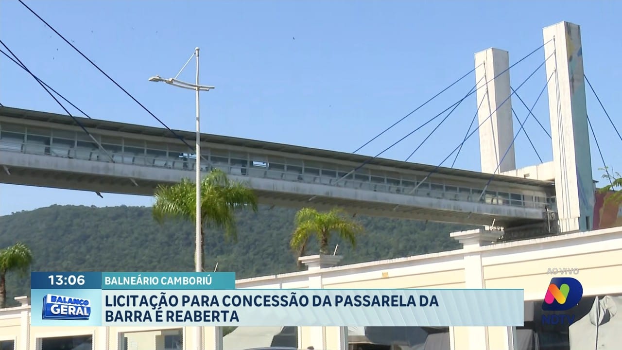 Balneário Camboriú reabre licitação da Passarela da Barra