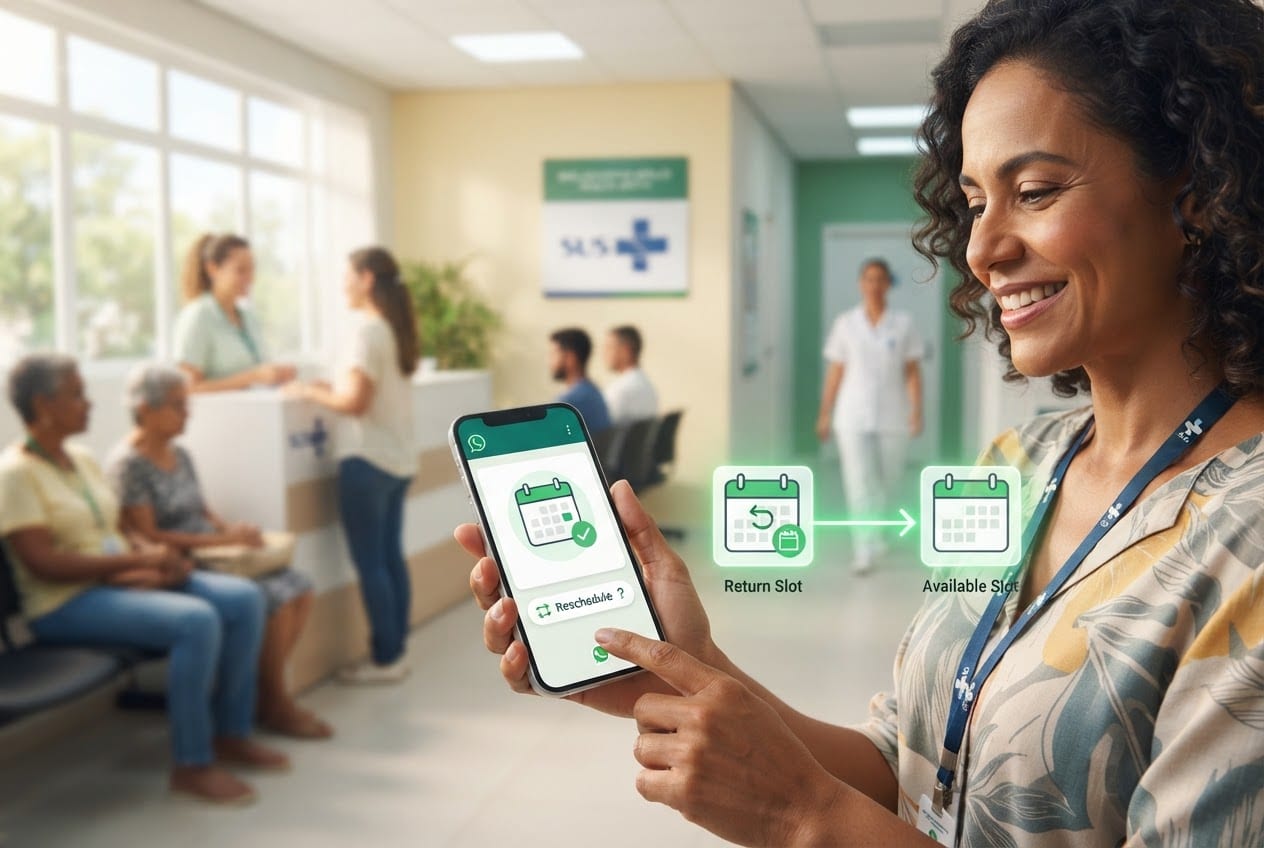 SUS levará consultas ao WhatsApp para reduzir faltas e acelerar ocupação de vagas