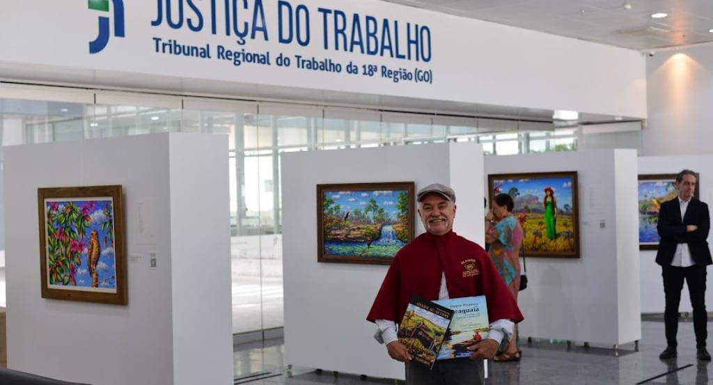 ARTE & CULTURA – Luz e cores da Chapada dos Veadeiros marcam exposição de Otoniel Fernandes no TRT-GO.