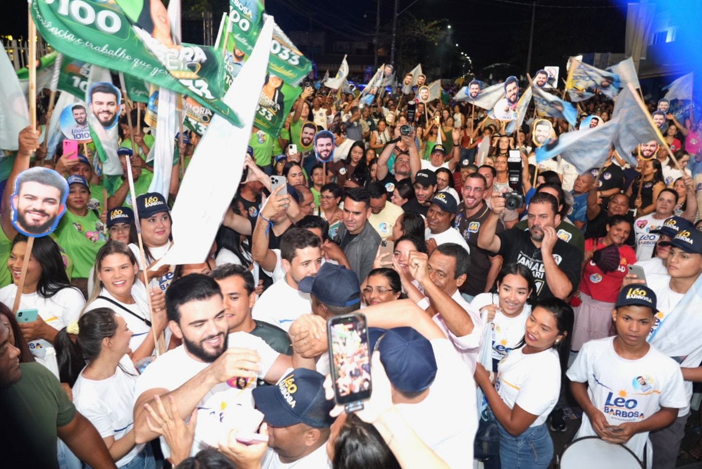 Léo Barbosa reúne governador, candidatos majoritários e prefeitos em grande lançamento de campanha em Taquaralto
