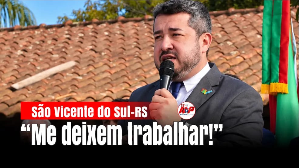 Prefeito de São Vicente do Sul pede: “Me deixem trabalhar”
