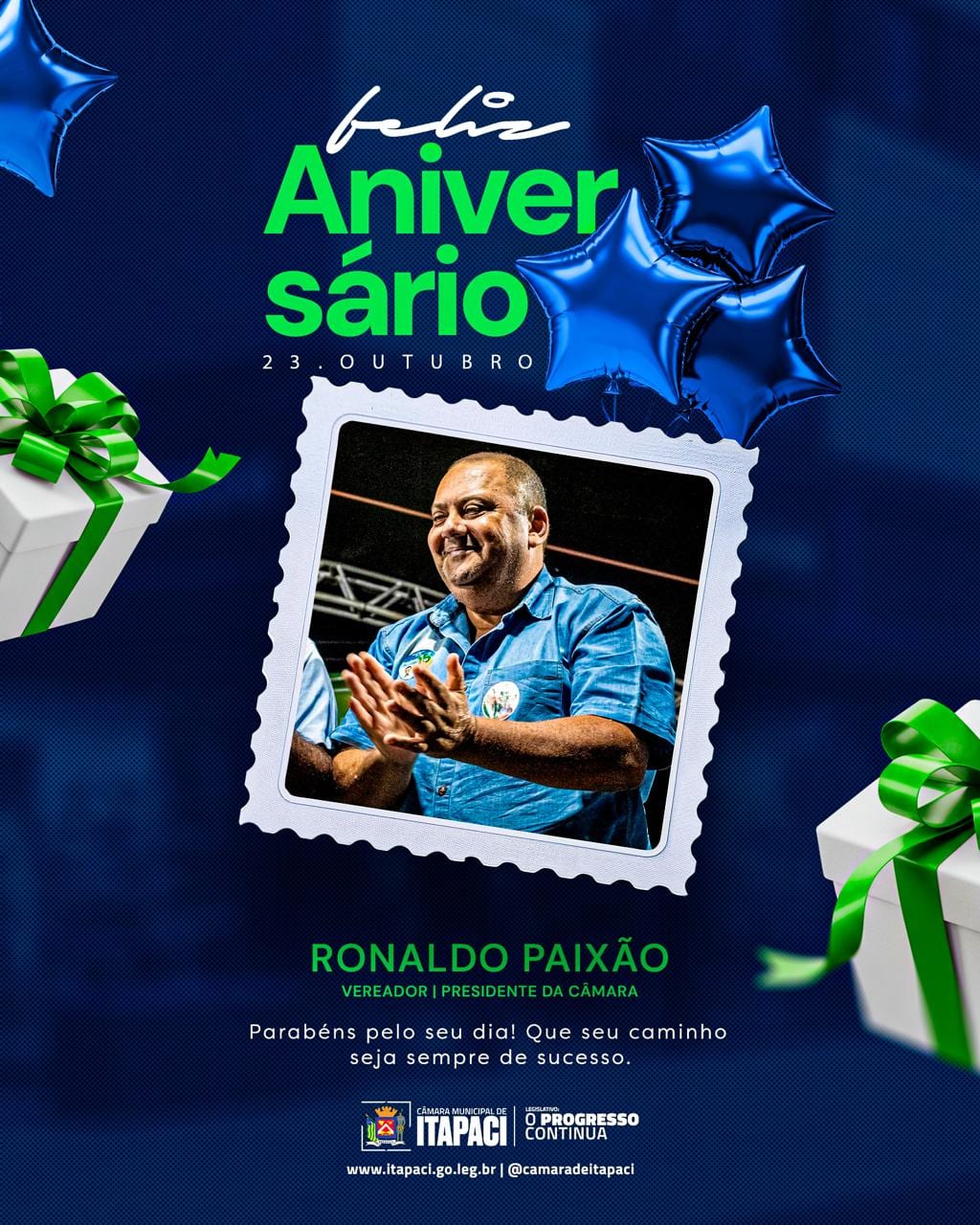 FELIZ ANIVERSARIO VEREADOR RONALDO PAIXÃO