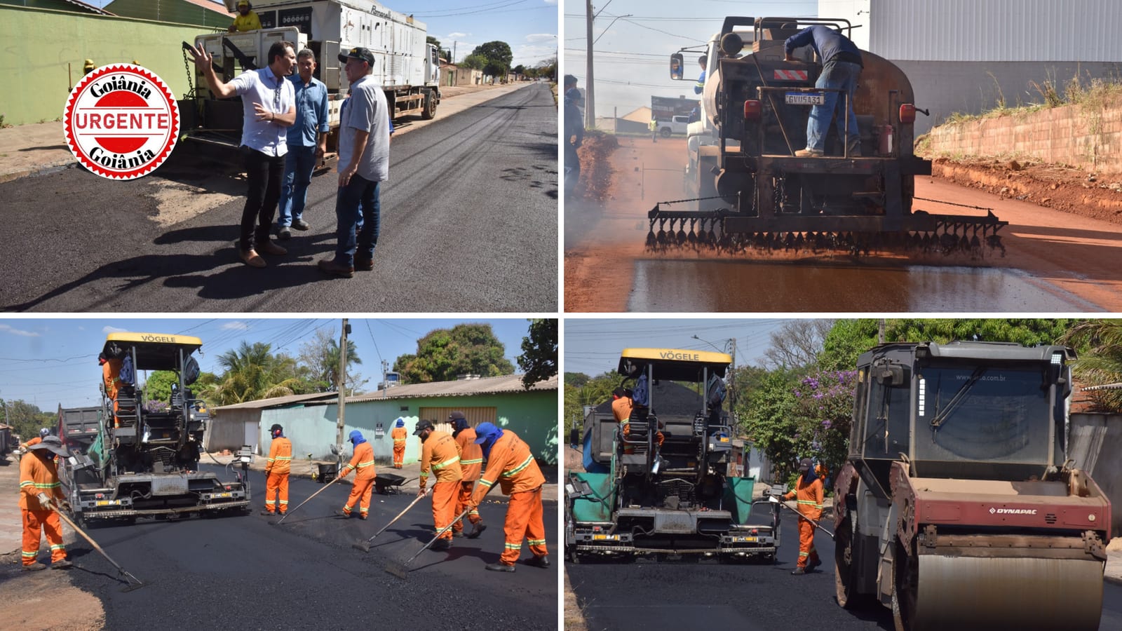 Vilela vistoria recape e pavimentação em Aparecida de Goiânia