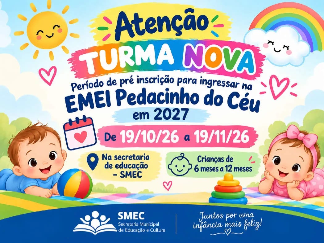 Ciríaco amplia vagas da EMEI para crianças desde seis meses