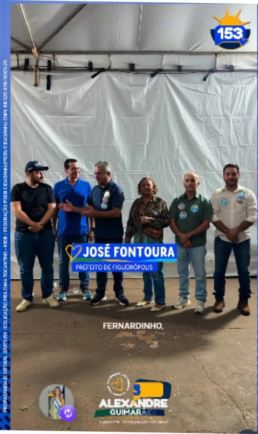 ELEIÇÕES 2026 – Prefeito Fontoura, vice Fernandinho e vereadores declaram apoio ao candidato Alexandre Guimarães para o