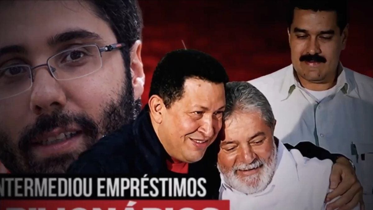 Flávio Bolsonaro usa filme de Lula para ligá-lo ao chavismo