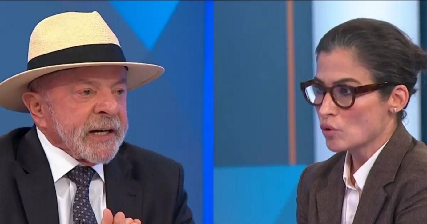 Ibope: Lula dá corte direto em Renata Vasconcellos e sabatina bate recorde na Globo