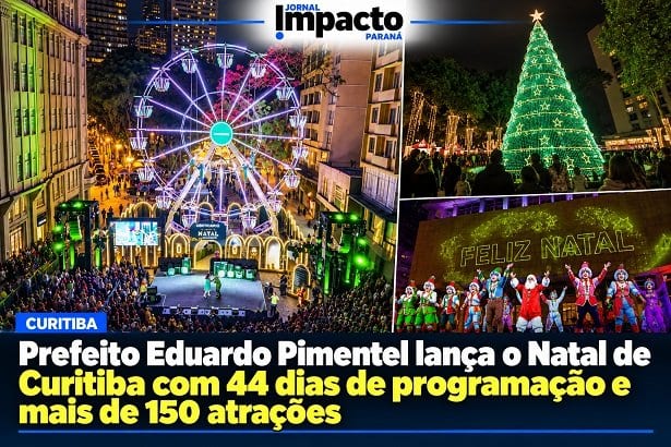 Prefeito Pimentel lança o Natal de Curitiba com 44 dias de programação e mais de 150 atrações