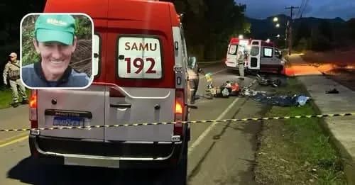 Homem de 51 anos morre em colisão frontal entre motocicletas em Arroio do Meio