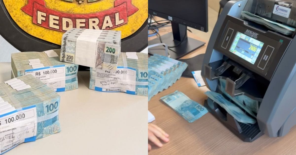 PF apreende R$ 500 mil com candidato próximo a banco em Florianópolis
