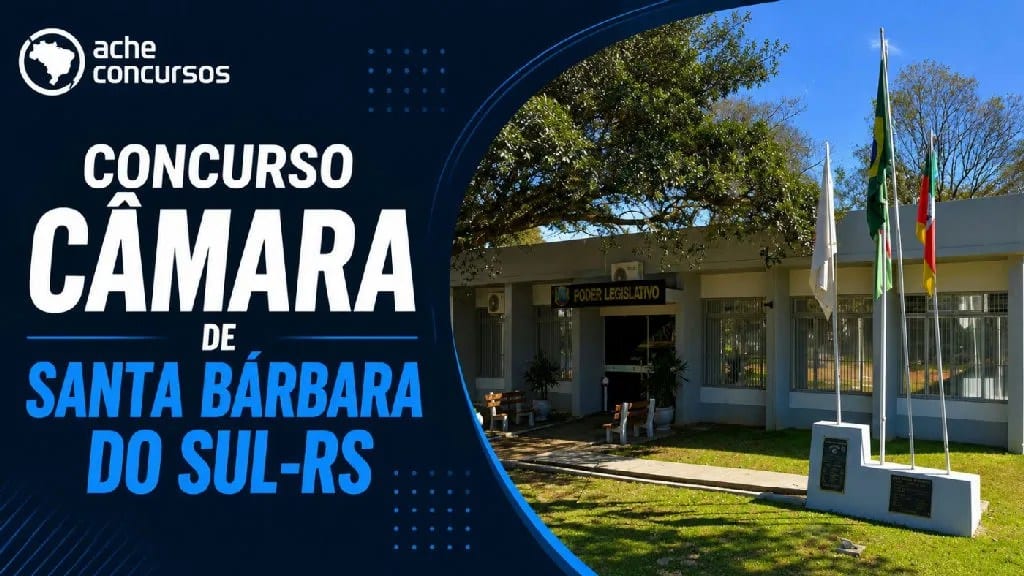 Concurso na Câmara de Santa Bárbara do Sul oferece vaga de servente com ensino fundamental incompleto