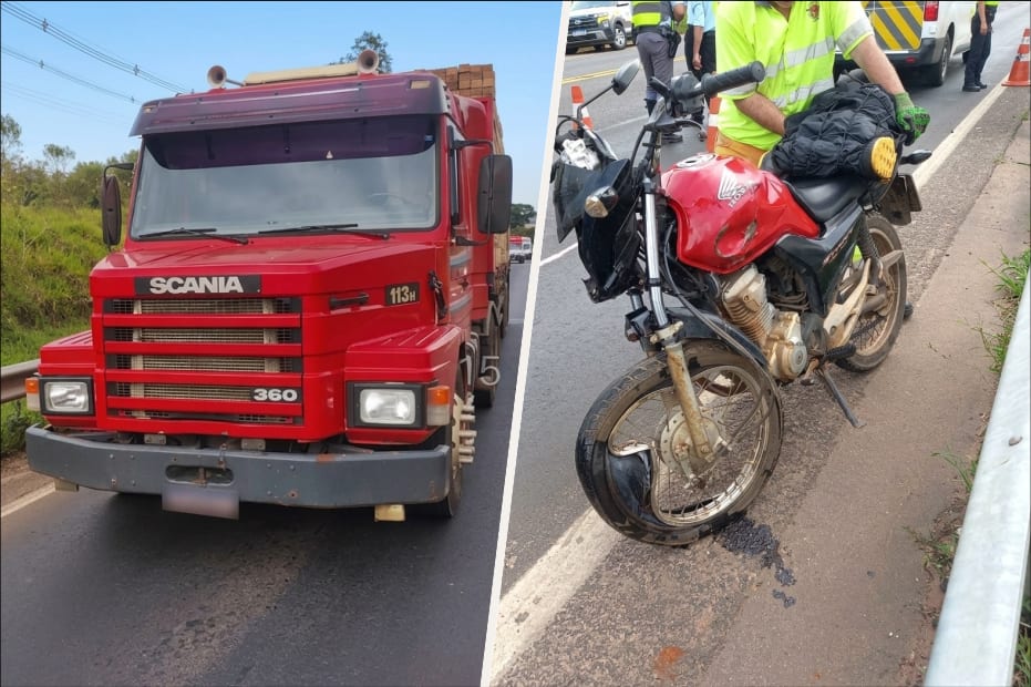 Tragédia na SP-258: Motociclista morre em acidente com caminhão entre Itapeva e Taquarivaí