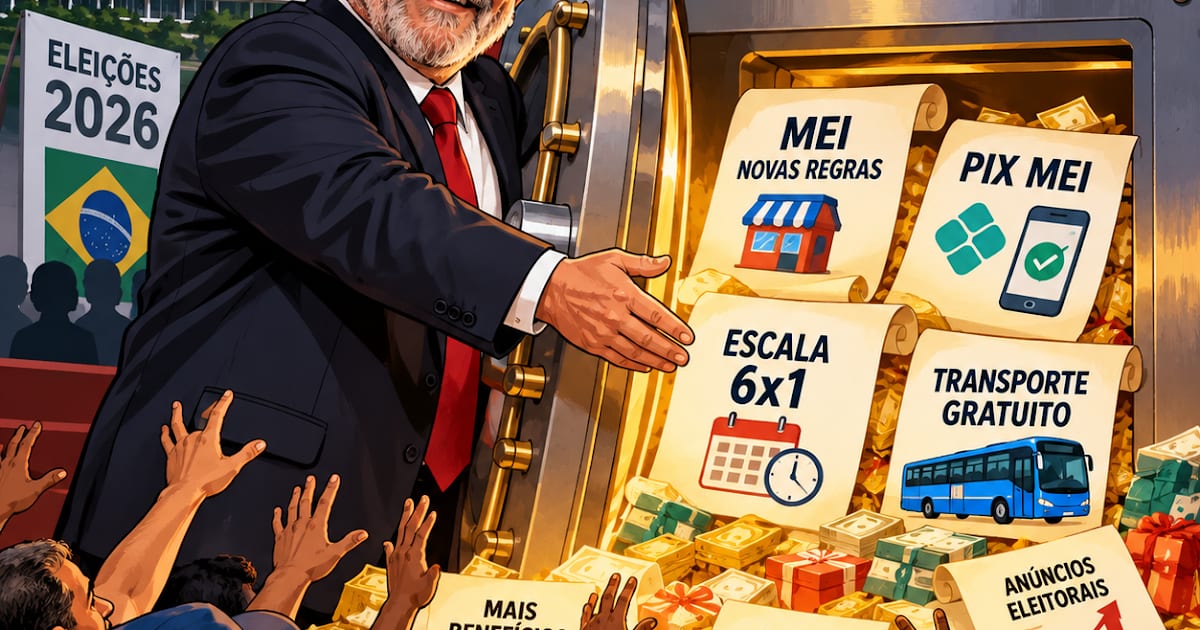 Lula abre o cofre das promessas, e o PT entra em modo de sobrevivência eleitoral