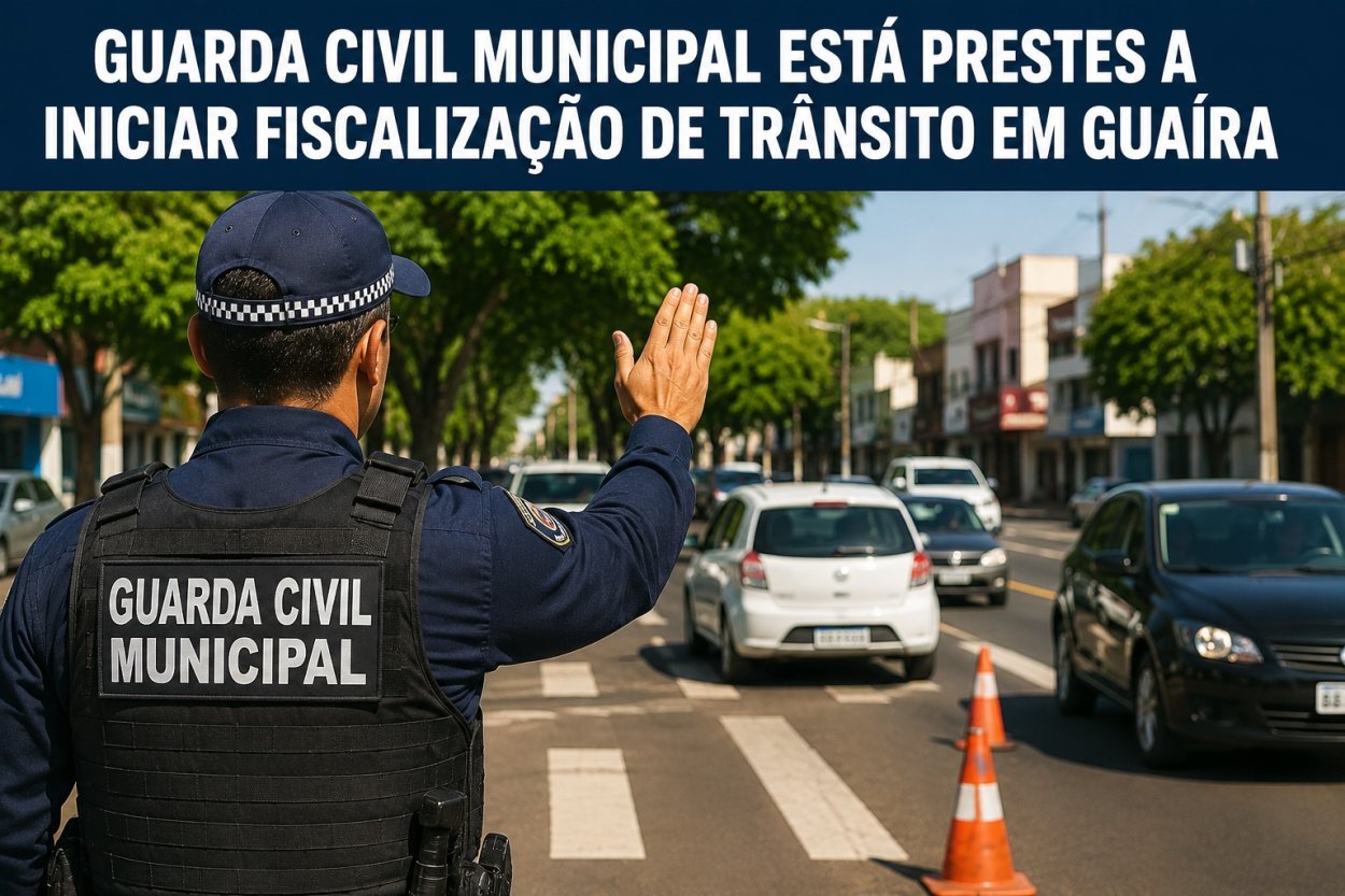 Guarda Civil de Guaíra vai fiscalizar trânsito a partir de outubro