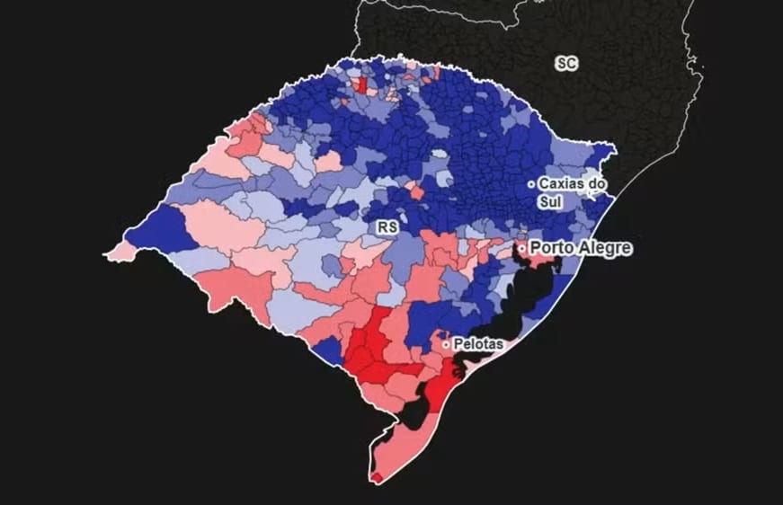 Lula x Flávio: veja como foi a votação no segundo turno no Rio Grande do Sul