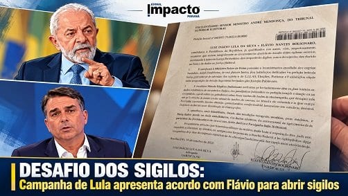 Santana apresenta termo com Lula e Flávio para abrir contas