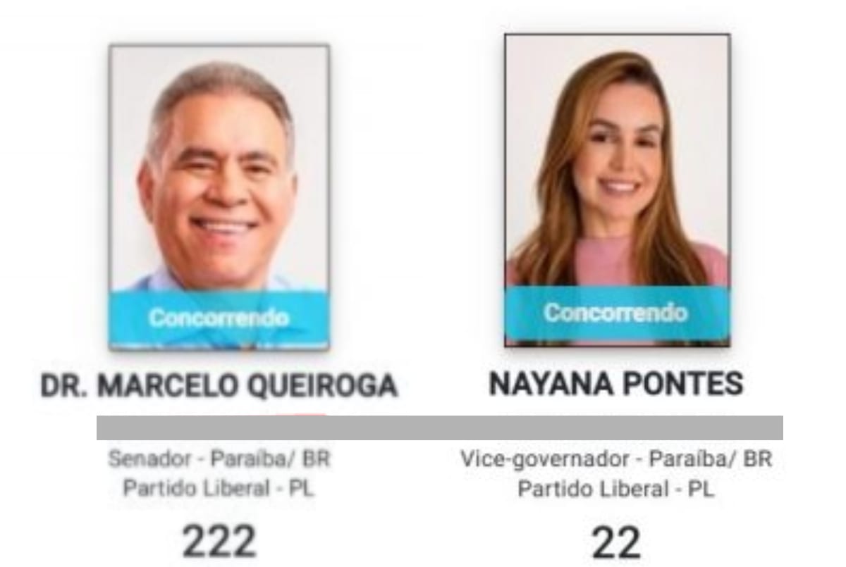 Queiroga e vice de Efraim constam como 'quilombolas' no TSE