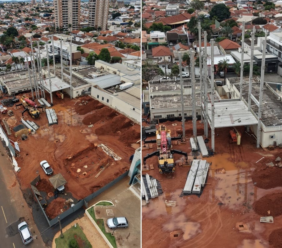 Hospital Materno-Infantil de Votuporanga avança; obra chega à macroestrutura