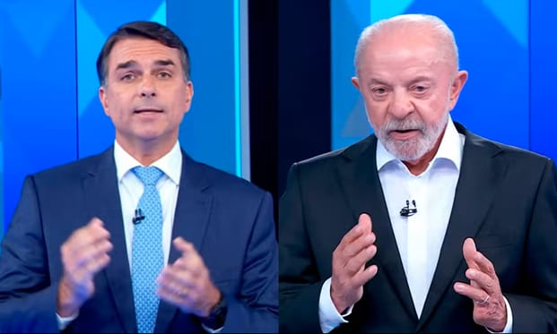 Flávio Bolsonaro teve melhor desempenho e venceu o debate da TV Globo contra Lula
