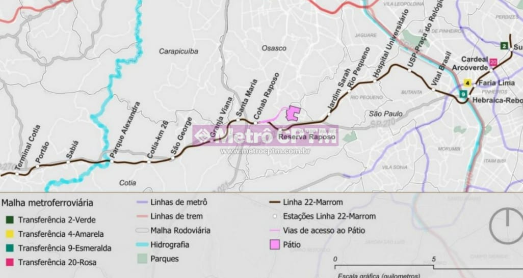 Metrô: Governo de SP inicia desapropriações de imóveis e terrenos para a Linha 4-Marrom