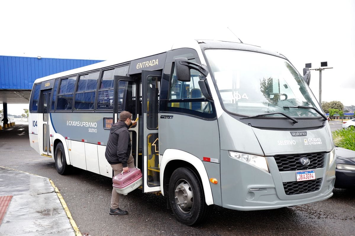 Novo transporte seletivo de Caxias do Sul começa a aceitar pets