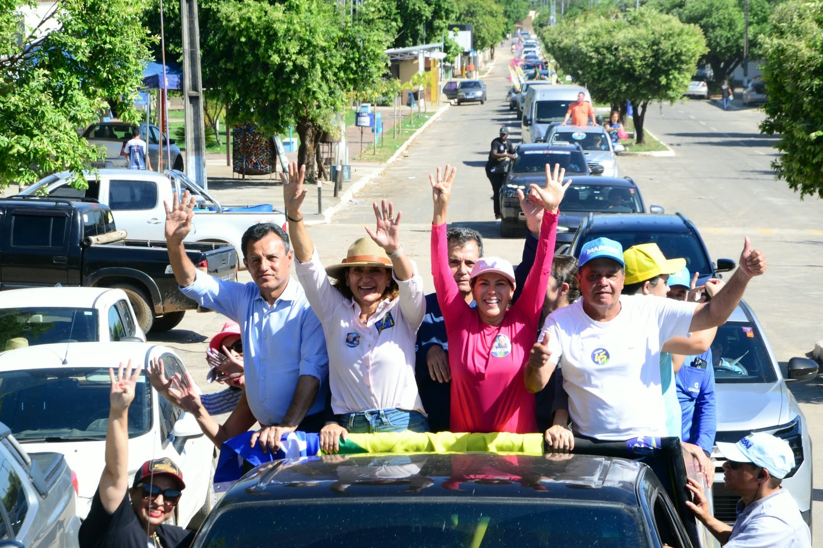 Valéria Perillo e Jacqueline Zaiden fazem carreatas em três cidades de Goiás