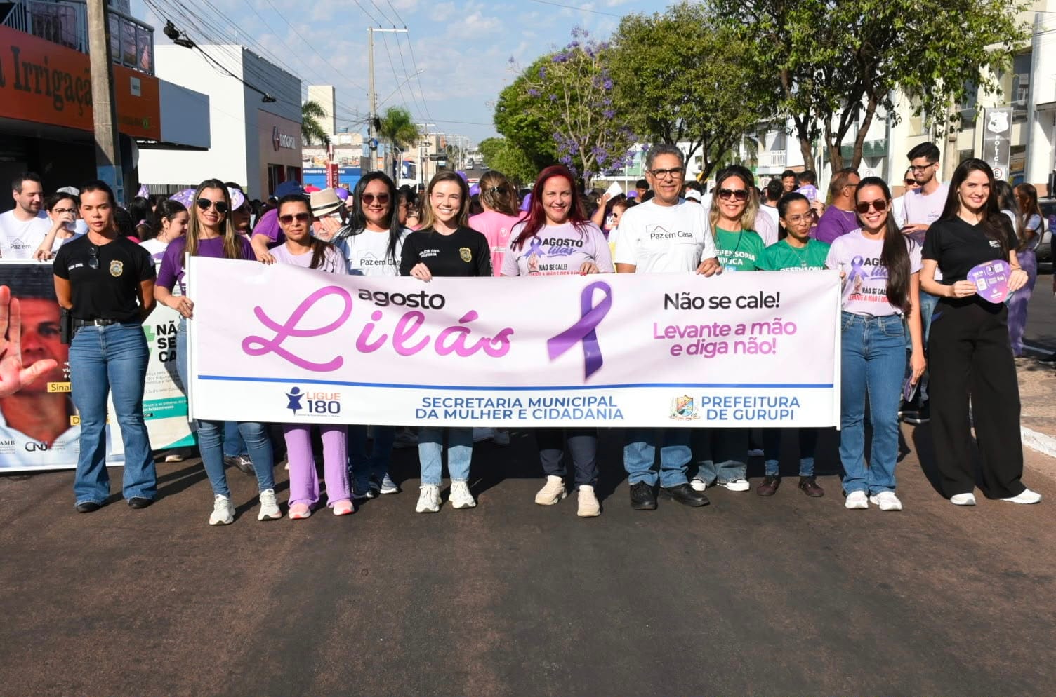 Prefeitura de Gurupi realiza Caminhada do Agosto Lilás no centro