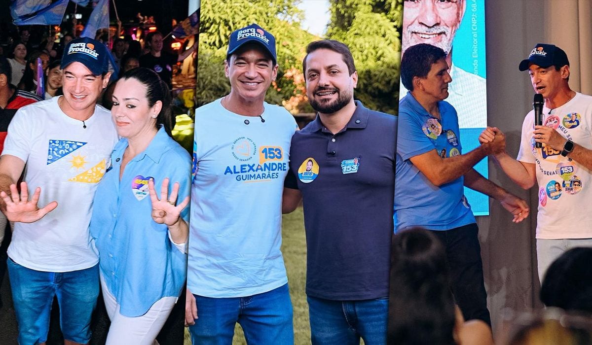 Em Palmas, Cinthia Ribeiro, Júnior Geo e Vinícius Pires reforçam apoio a Alexandre Guimarães ao Senado