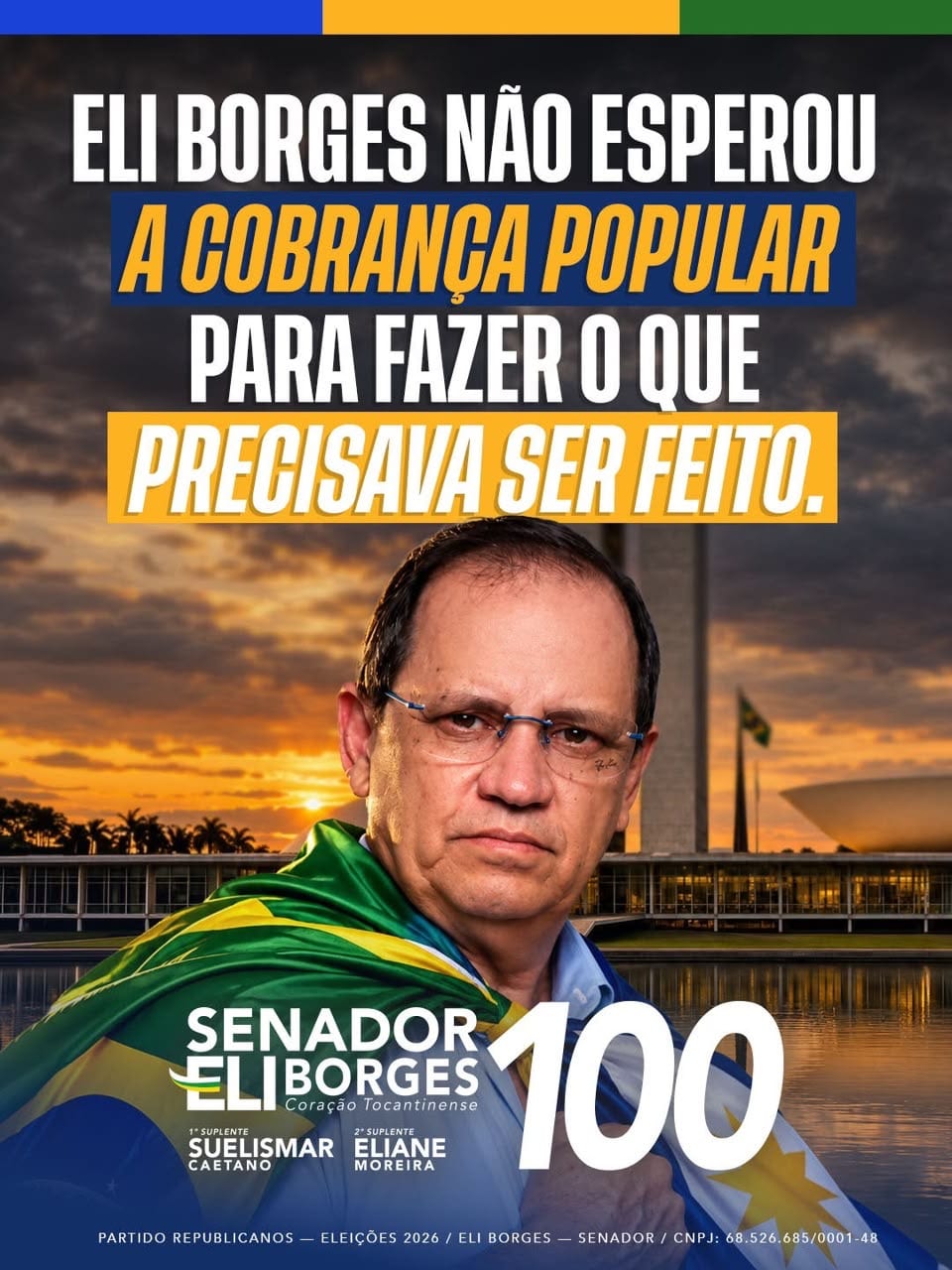 Eli Borges lança abaixo-assinado nacional pelo impeachment de Alexandre de Moraes
