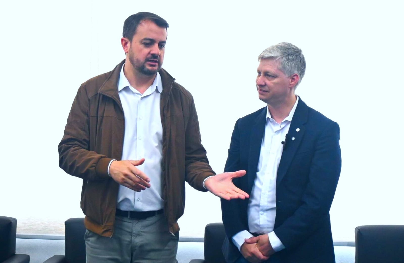 Senador eleito Marcel van Hattem visita o prefeito de Dois Irmãos