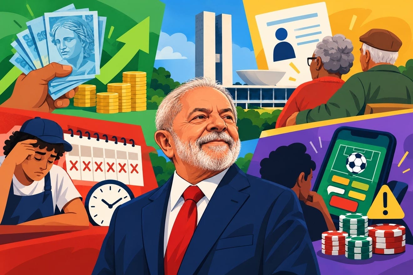 Lula reeleito: o que muda no salário mínimo, aposentadoria, escala 6×1 e bets em 2027?