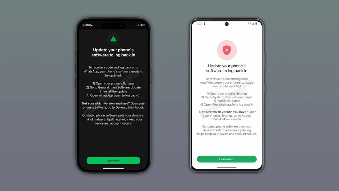 Meta pode bloquear login do WhatsApp em celulares com sistema desatualizado