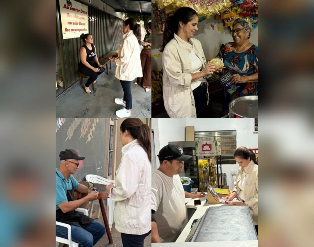 Flávia Resende visita comércio e faz reunião em Parisi nesta quinta (17)