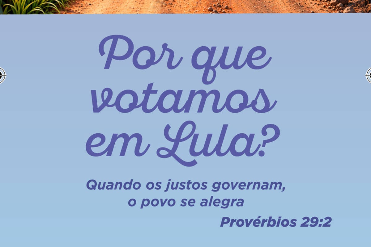PT lança material voltado a evangélicos para 2026: 'Por que votamos em Lula?'