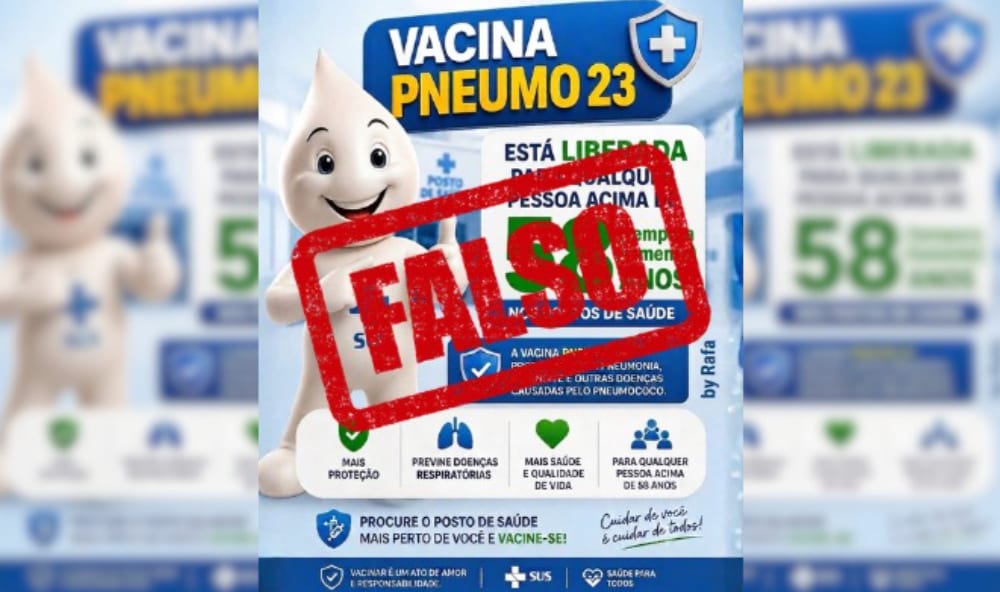 Semus: boato sobre liberação da Pneumo 23 para 58+ é falso