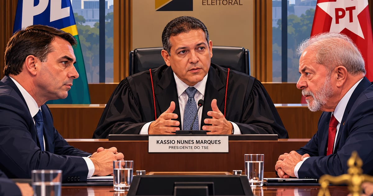 Nunes Marques reúne campanhas de Flávio e Lula para conter tensão no 2º turno