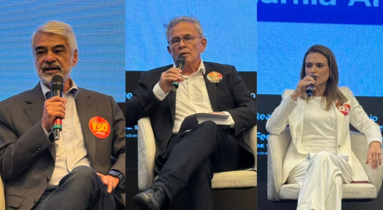 Três candidatos ao Senado debatem economia e tecnologia em sabatina da Fecomércio-PE