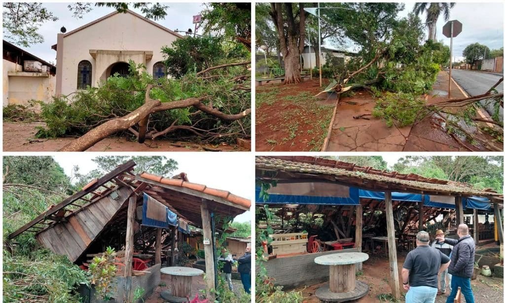 Prefeitura de Cândido Mota mobiliza força-tarefa após vendaval causar destruição em distritos do município