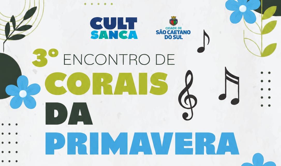 A prefeitura de São Caetano do Sul no ABC Paulista promove Encontro de Corais da Primavera