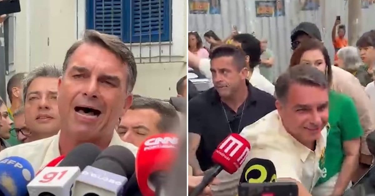 Flávio Bolsonaro diz, após votar, que quer “libertar o povo”