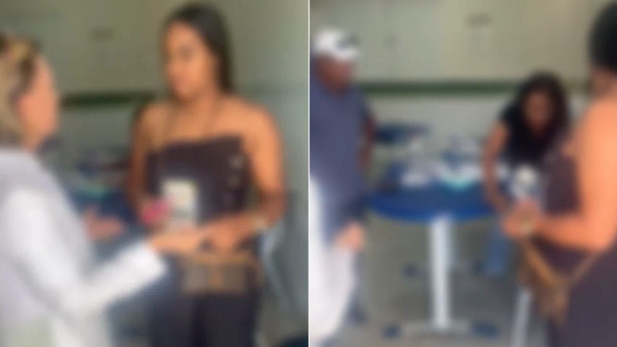 VÍDEO: Mesária amassa adesivo do PT para esconder de promotora, mas acaba presa em flagrante