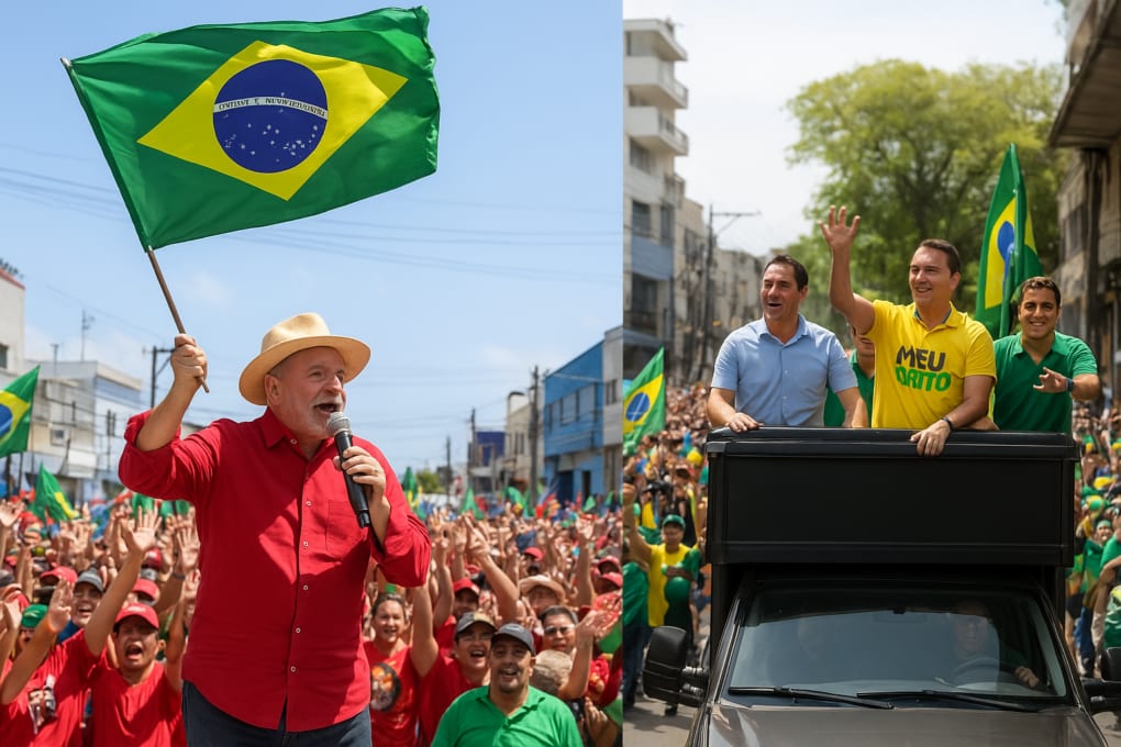 Lula e Flávio Bolsonaro promovem eventos de campanha em Natal e São Gonçalo