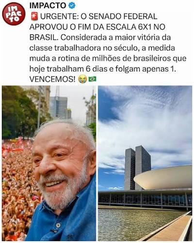Fim da escala 6×1 entra para a Constituição e muda a rotina de quase 15 milhões de trabalhadores