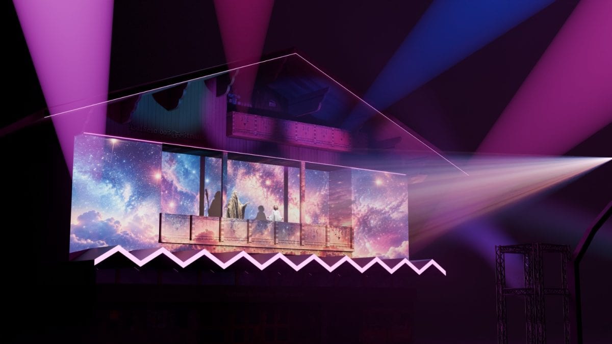 Palácio dos Festivais é o cenário do novo Show de Acendimento do Natal Luz de Gramado