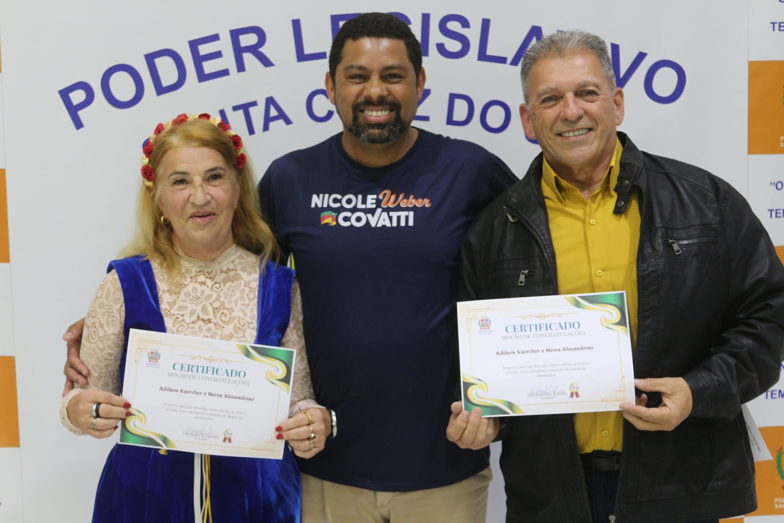 Primeiros intérpretes de Fritz e Frida são homenageados na Câmara de Vereadores