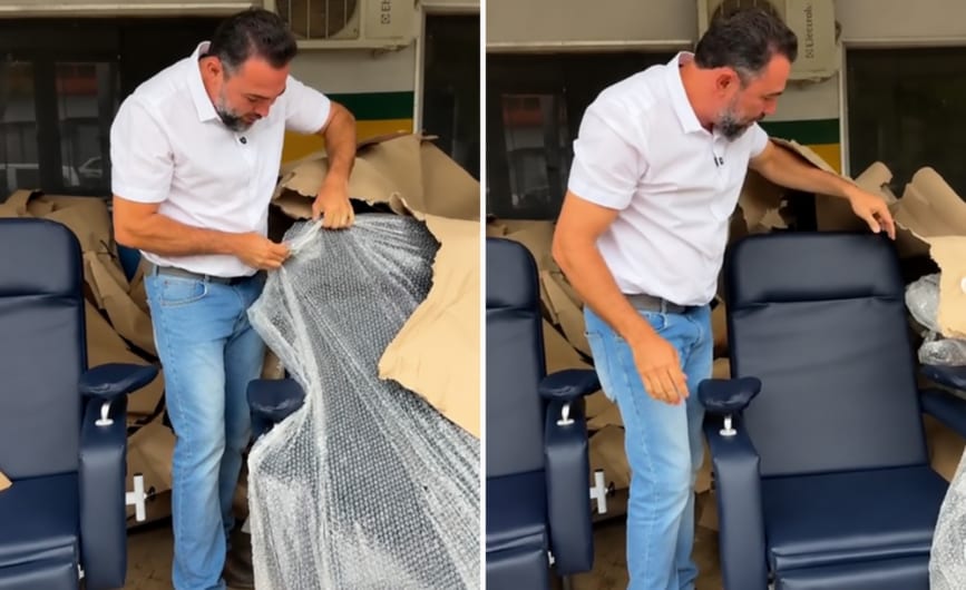 Prefeitura de Niquelândia entrega 46 novas poltronas para unidades de saúde e amplia investimentos no atendimento à popu