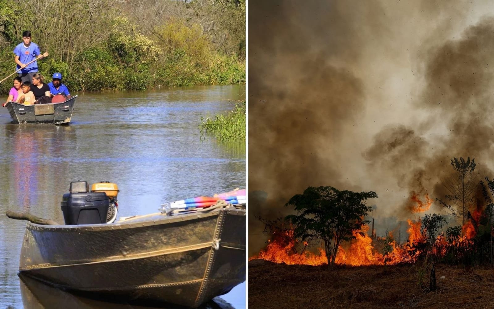 Água e fogo: Super El Niño histórico supera marcas de 2015 e agrava extremos climáticos com enchentes no Sul e queimadas