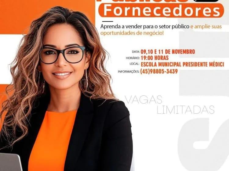 Prefeitura de Entre Rios do Oeste promove curso gratuito de compras públicas para fornecedores