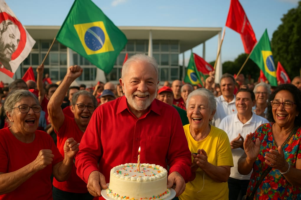 Lula celebra aniversário com eleitores idosos em evento emocionante